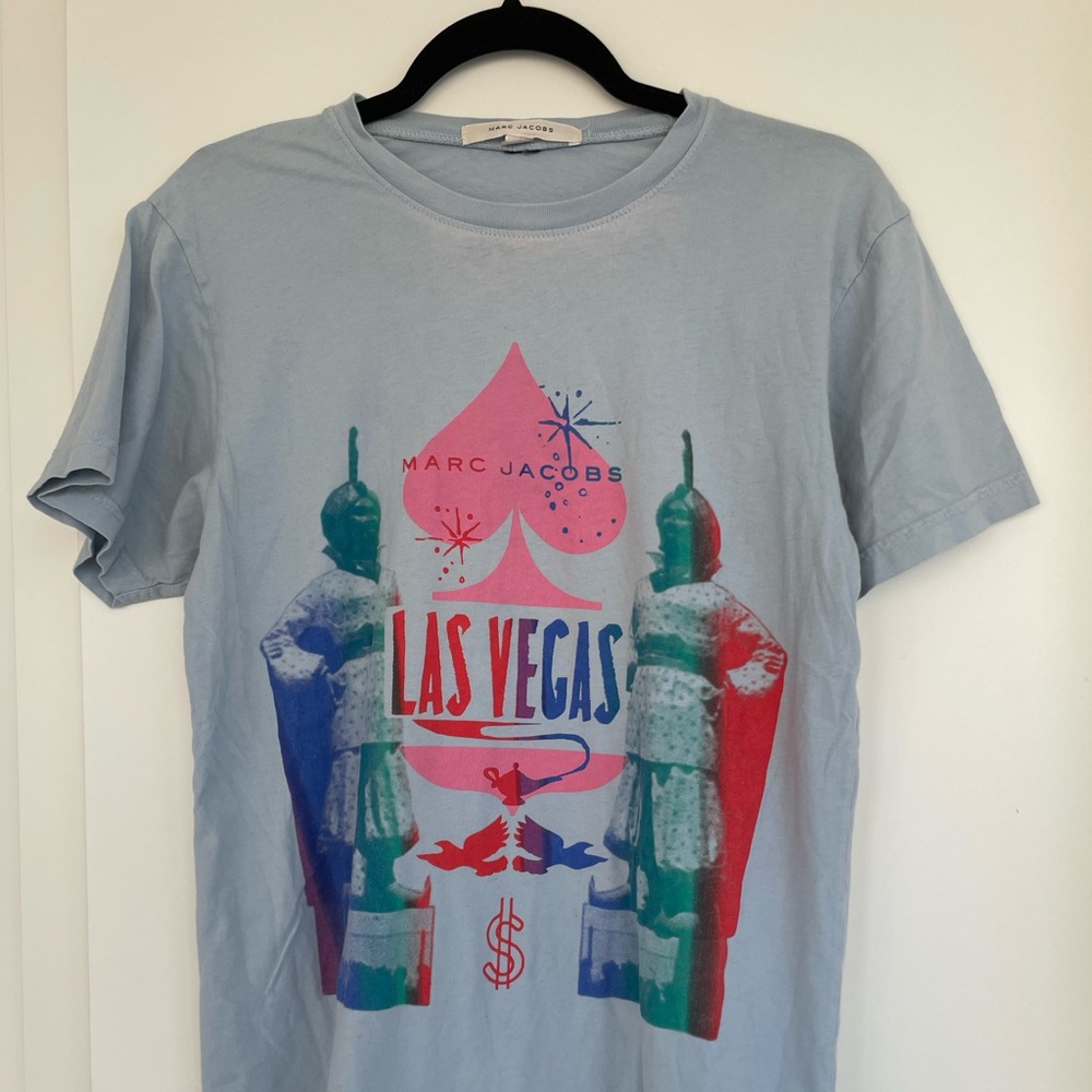 Unisex Marc Jacobs Las Vegas Sky Blue T-Shirt - Size M